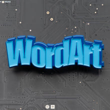 Load image into Gallery viewer, Word Art (Blue)
