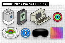 Load image into Gallery viewer, Apple WWDC 2023 Pin Set
